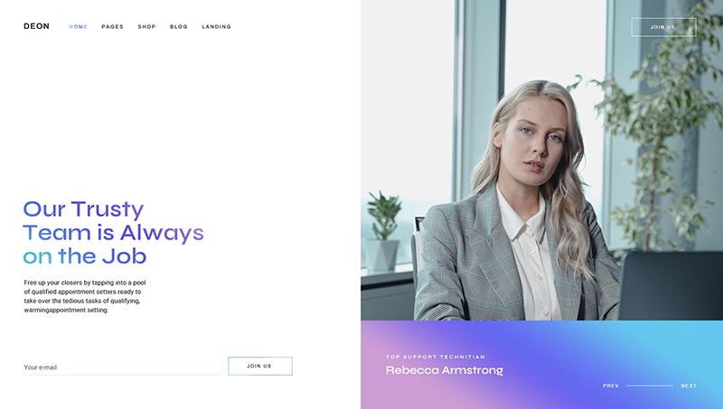 Deon - Technology and Software Company Theme