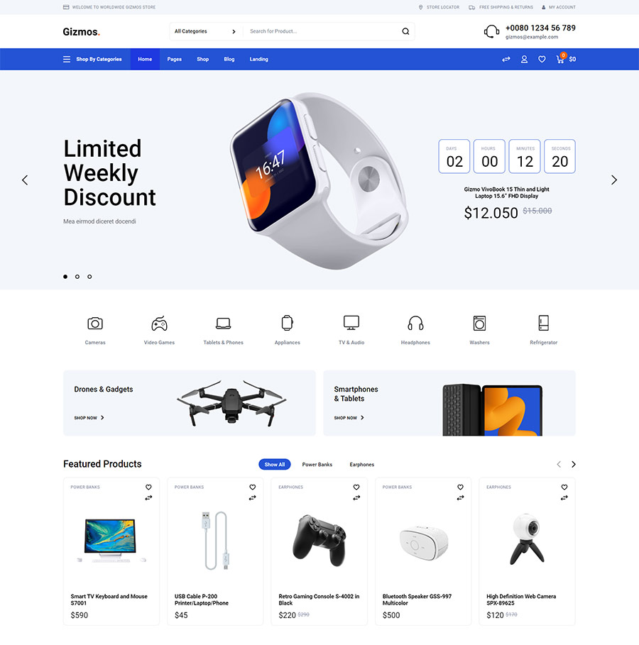 Gizmos - Electronics & Tech Shop Theme