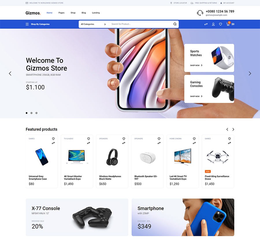 Gizmos - Electronics & Tech Shop Theme