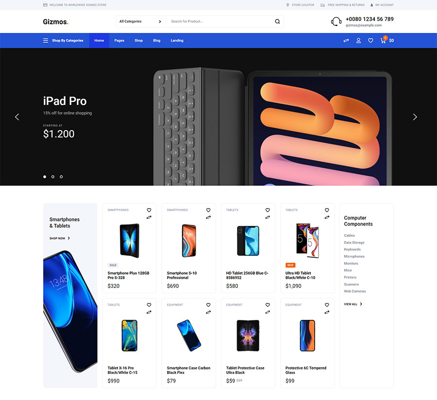 Gizmos - Electronics & Tech Shop Theme