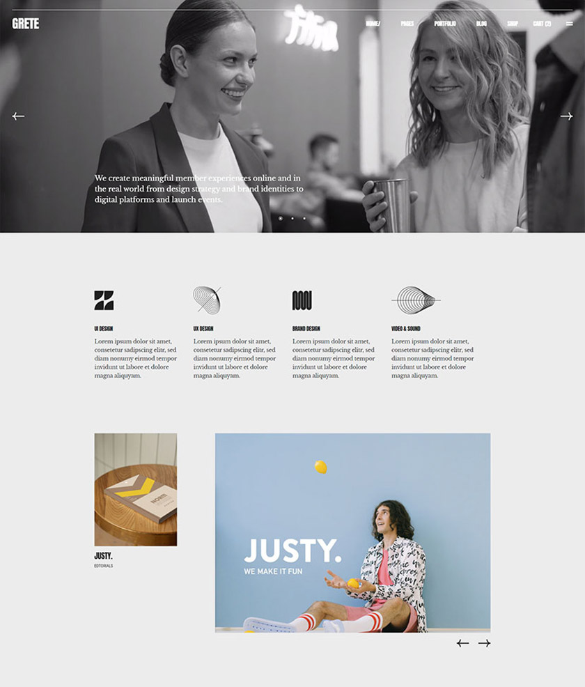 Grete - Creative Agency Theme