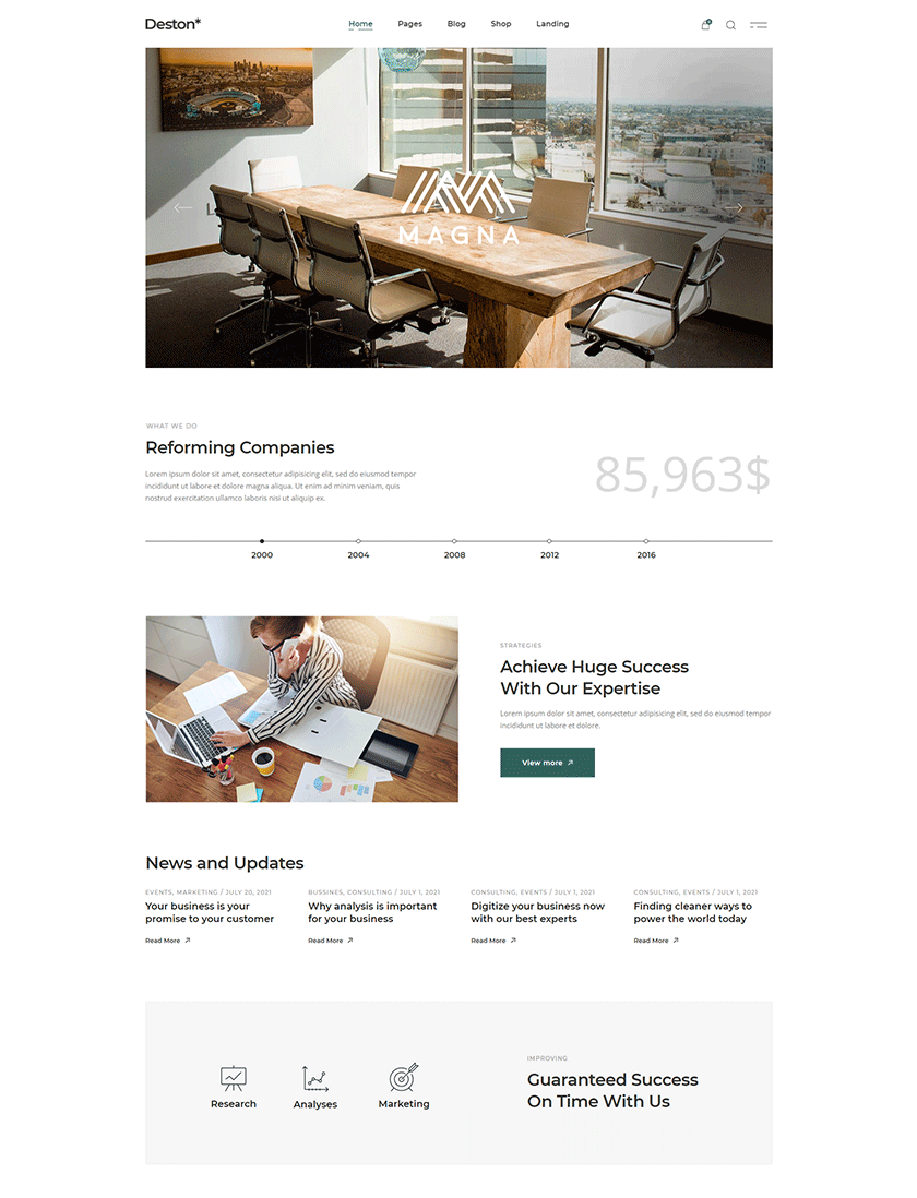 Deston - Corporate Business Theme