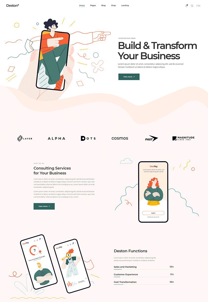 Deston - Corporate Business Theme