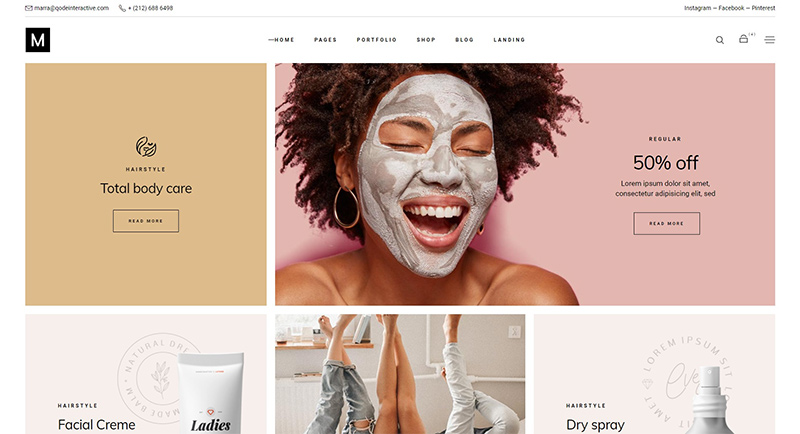 Marra - Beauty WordPress Theme