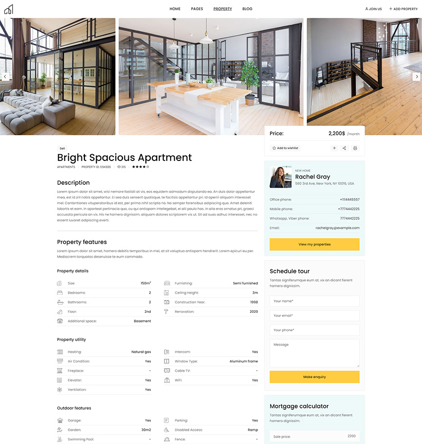 NewHome - Real Estate Theme