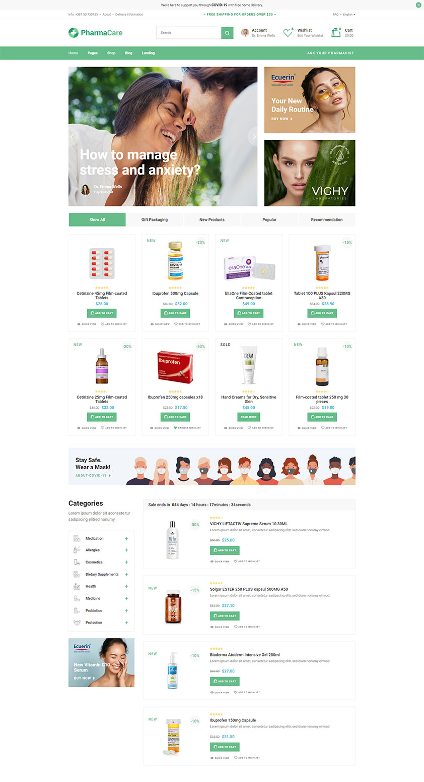 PharmaCare - Pharmacy and Medical Store