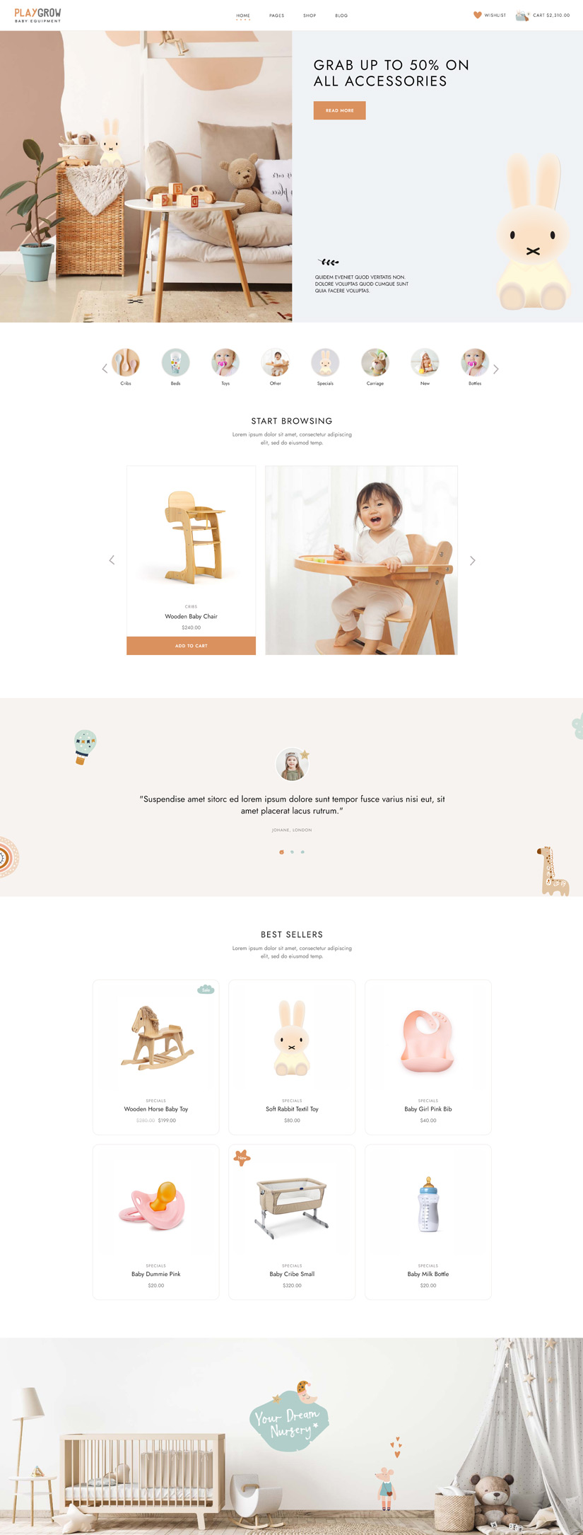 PlayGrow - Baby Shop and Kids Store Theme