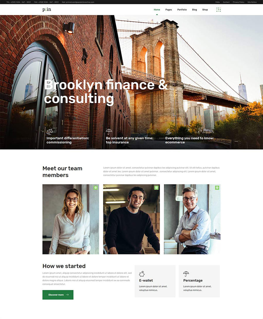 PrimeInvest - Finance and Consulting WordPress Theme