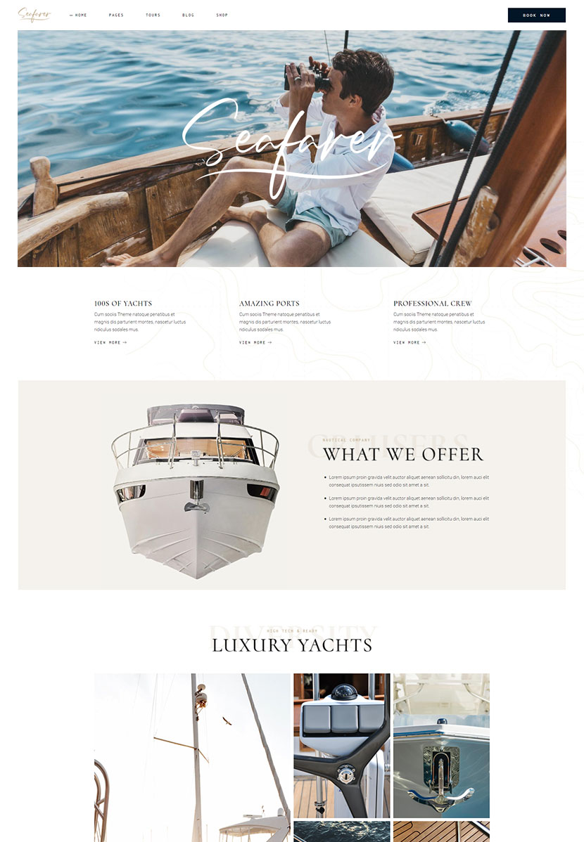 Seafarer - Yacht and Boat Rental Theme