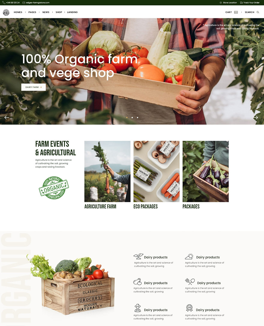 Agraria - Agriculture and Organic Farm Theme