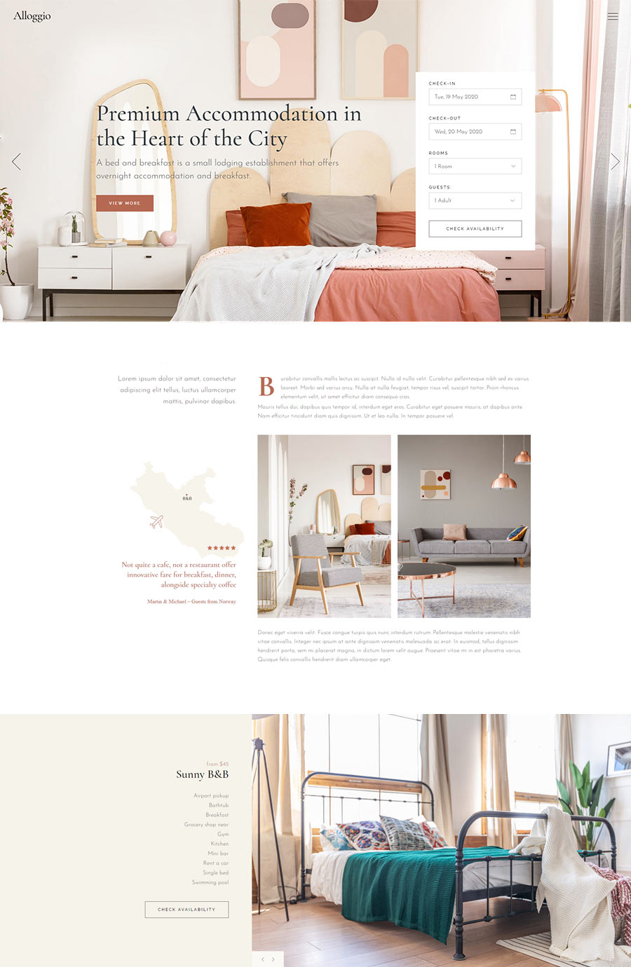 Alloggio - Hotel Booking Theme