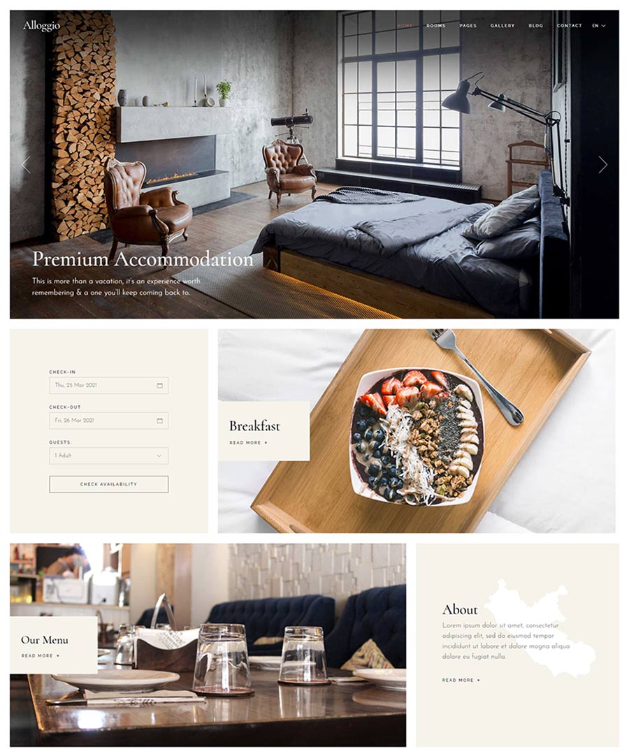 Alloggio - Hotel Booking Theme