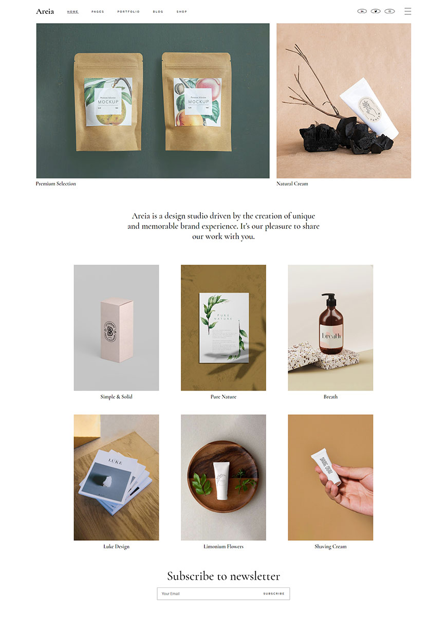 Areia - Portfolio and Agency Theme