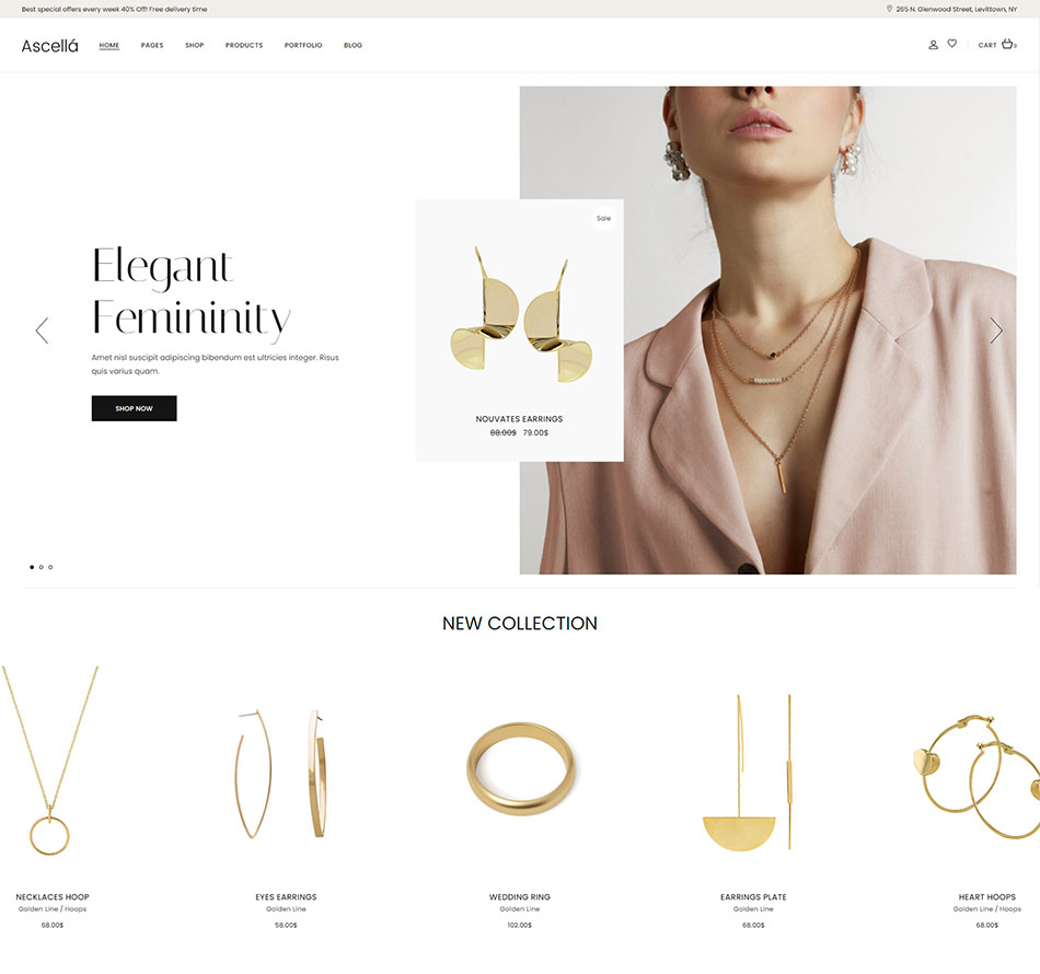 Ascellá - Jewelry Store Theme