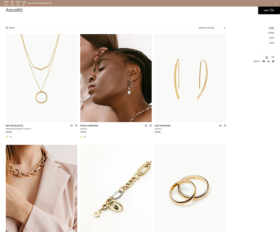 Ascellá - Jewelry Store Theme