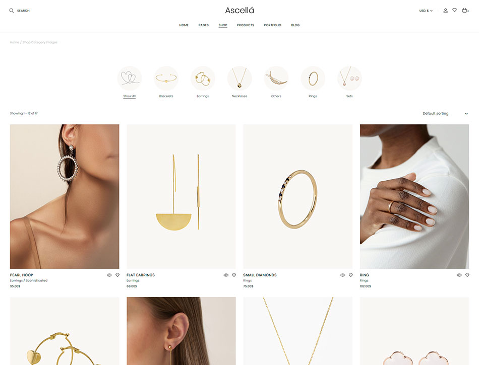 Ascellá - Jewelry Store Theme