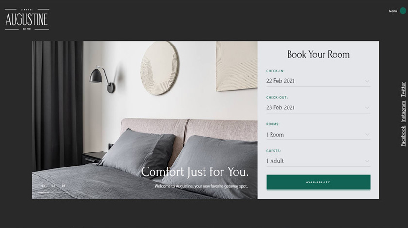 Augustine - Hotel Booking Theme