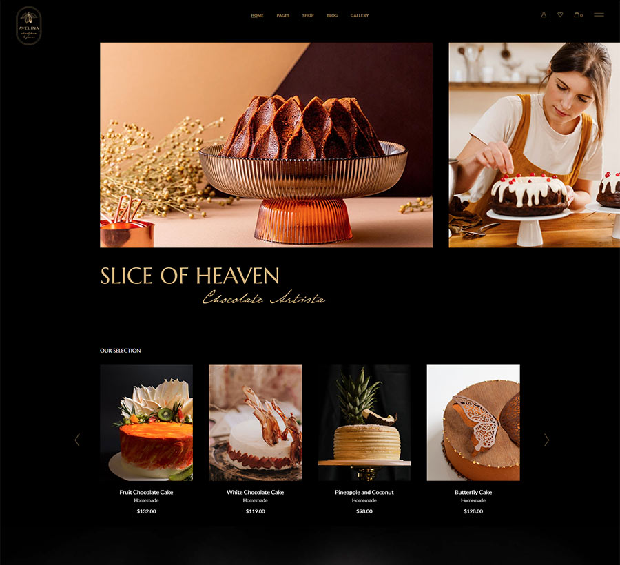 Avelina - Chocolate and Cake Shop Theme