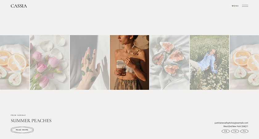 Cassia - Photography Portfolio Theme