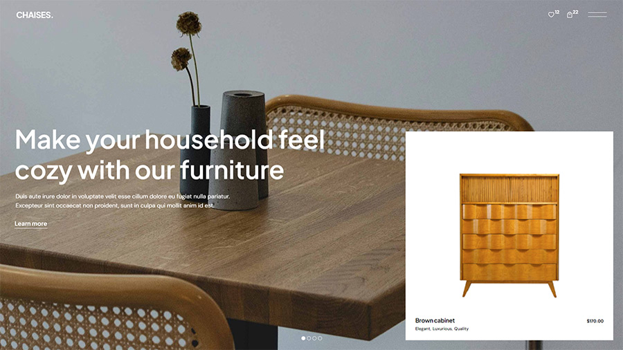 Chaises - Furniture WooCommerce WordPress Theme