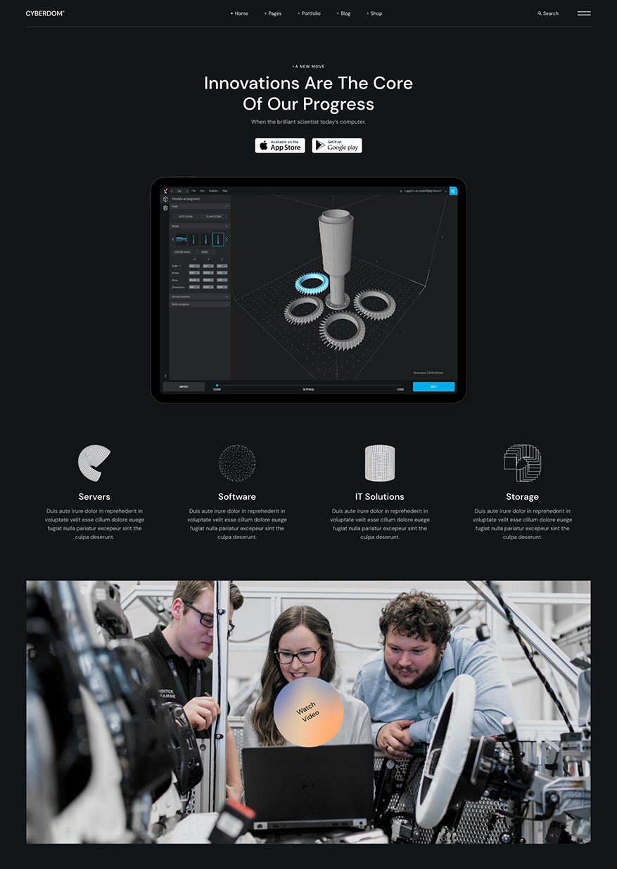 Cyberdom - Technology and Software Company Theme