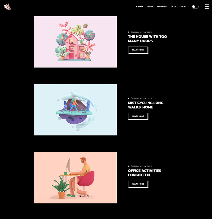 Eldon - Artist Portfolio Theme