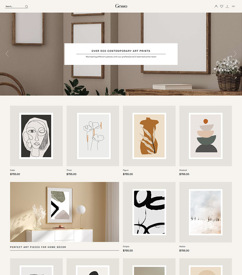 Gesso - Art & Print Shop Theme