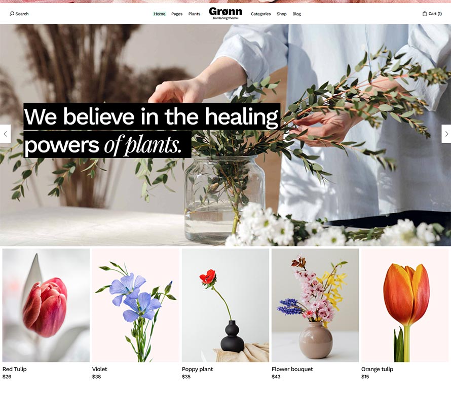 Grønn - Landscaping, Gardening and Flowers Theme