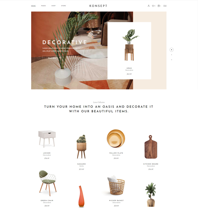 Konsept - Furniture Store Theme