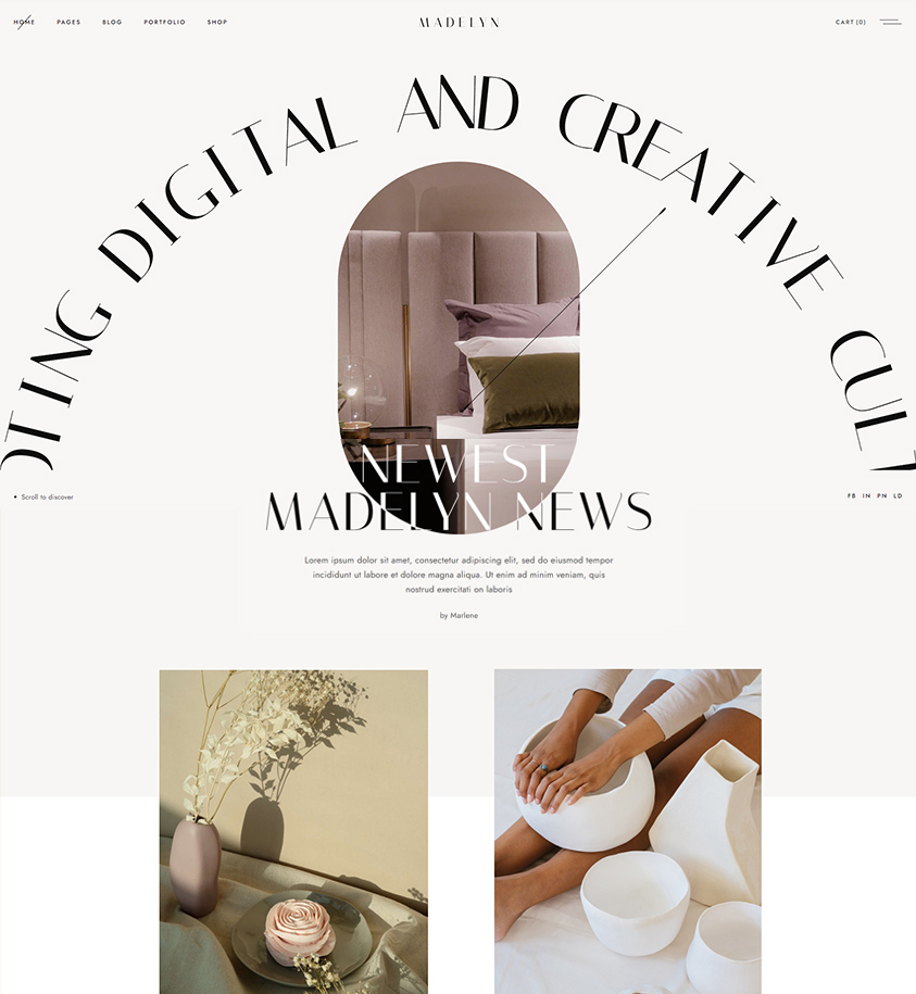 Madelyn - Elegant Creative Theme