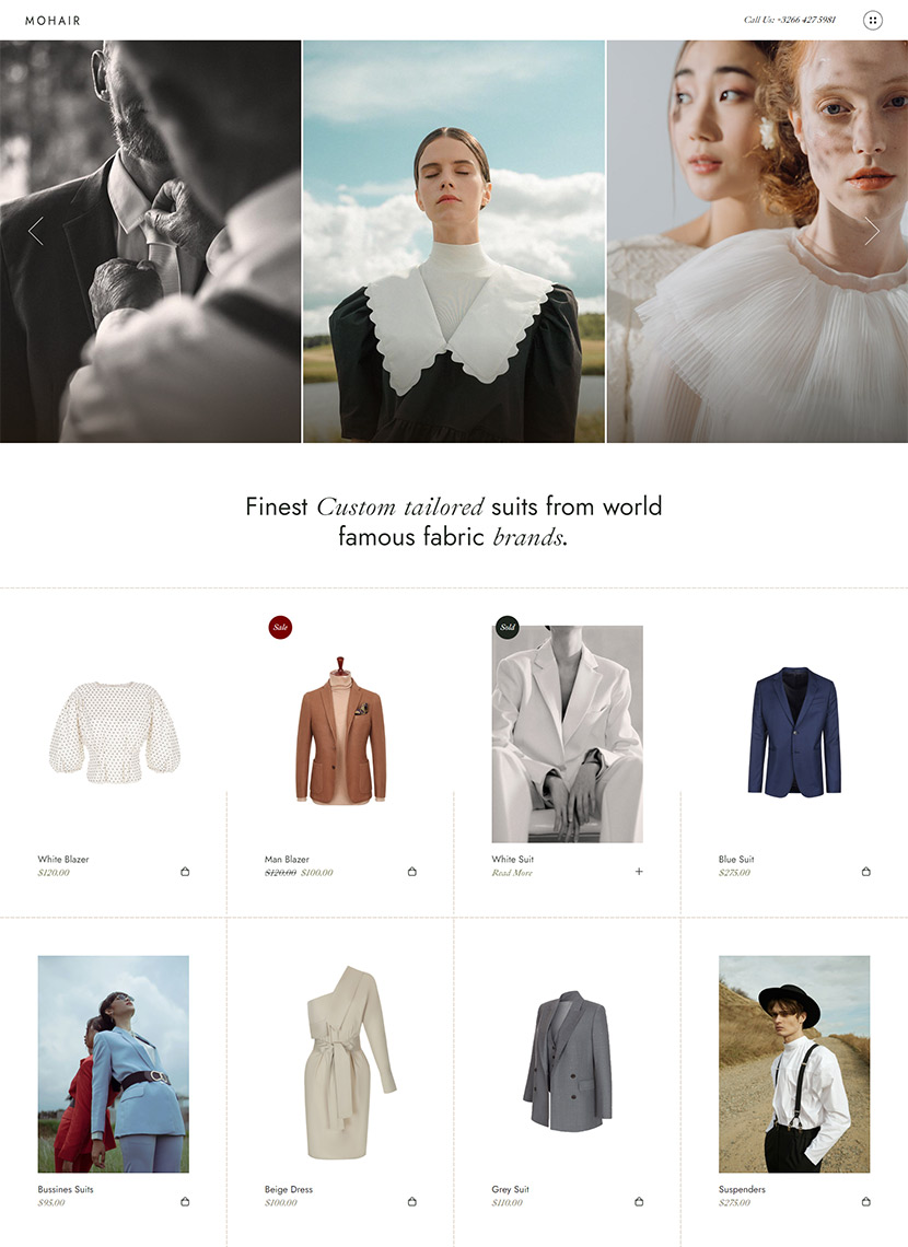 Mohair - Tailor and Fashion Theme