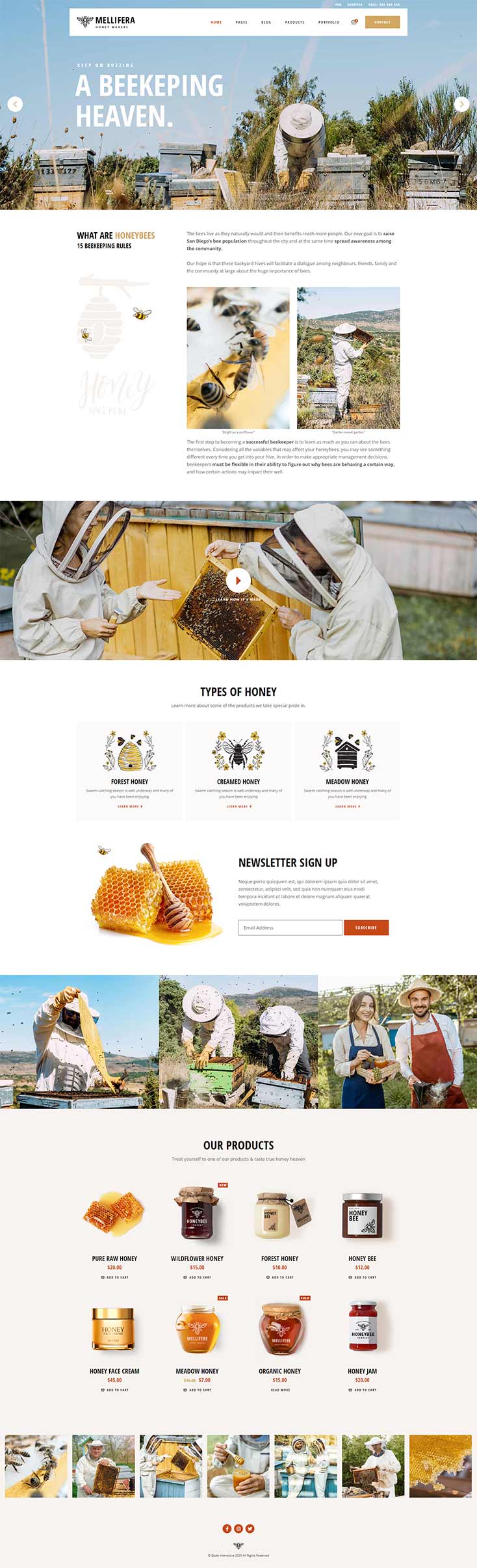 Mellifera - Beekeping and Honey Shop Theme