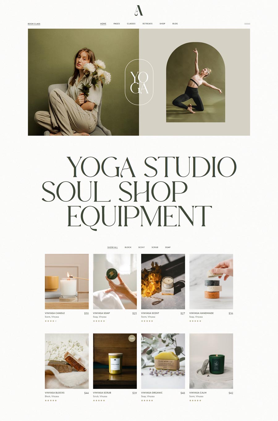 Ashtanga - Yoga Studio Theme