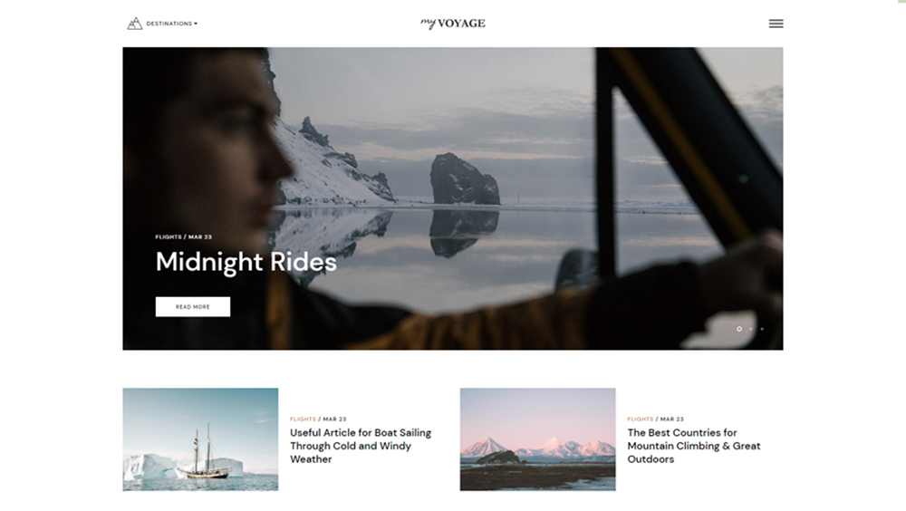 MyVoyage - Travel Blog WordPress Theme