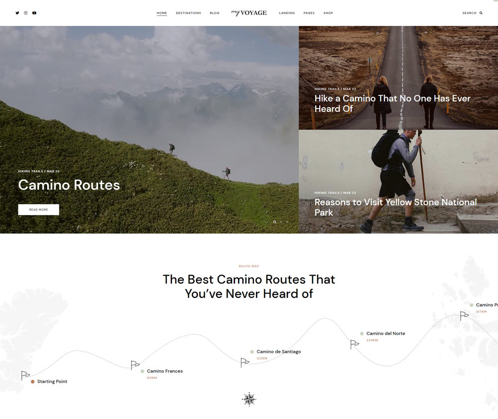 MyVoyage - Travel Blog WordPress Theme