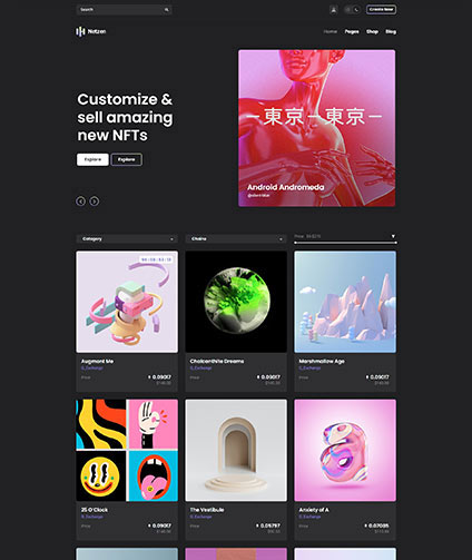 Netzen - Multivendor NFT Marketplace Theme