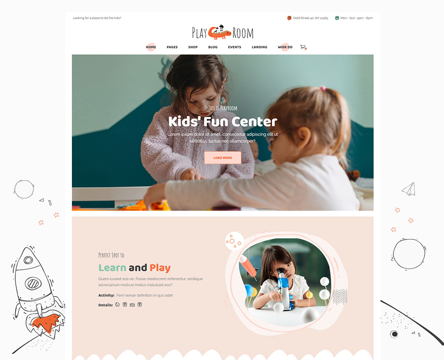 Playroom - Kids & Kindergarten Theme