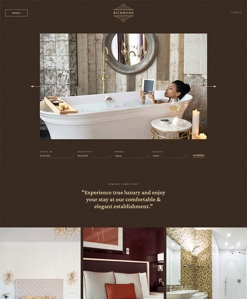 Richmond - Hotel Booking Theme