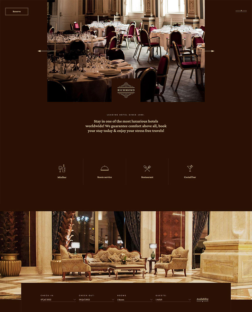 Richmond - Hotel Booking Theme