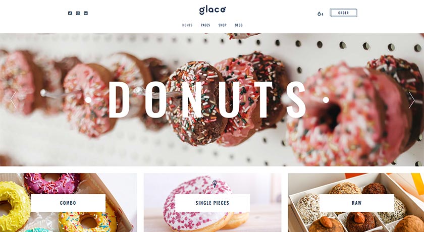 Glacé - Ice Cream & Sweet Shop Theme