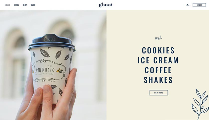 Glacé - Ice Cream & Sweet Shop Theme