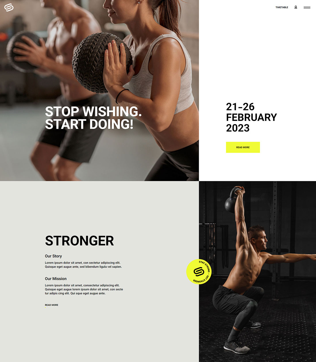 Stronger - Gym and Fitness Theme