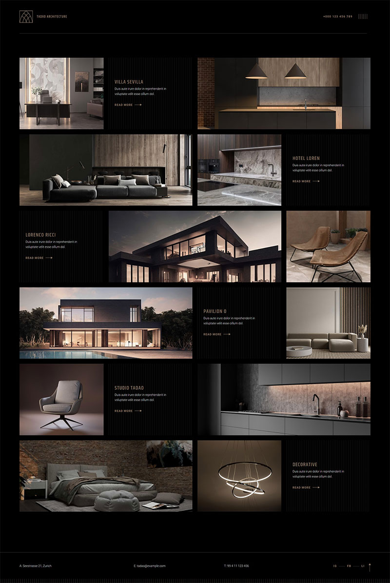 Tadao - Architecture and Interior Design Theme