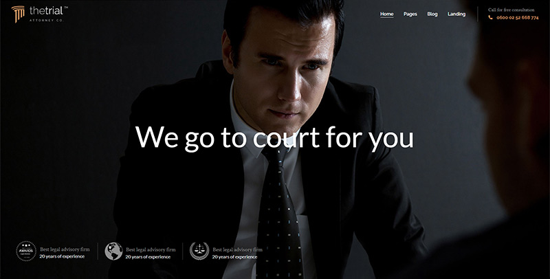 The Trial - Law WordPress Theme