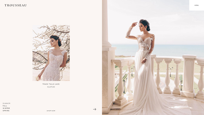 Trousseau - Bridal Shop WordPress Theme