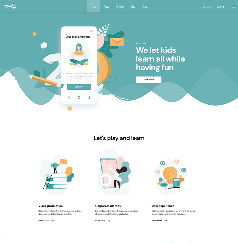 WebOn - Landing Page WordPress Theme